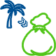 Icon für Urlaub zu Geld