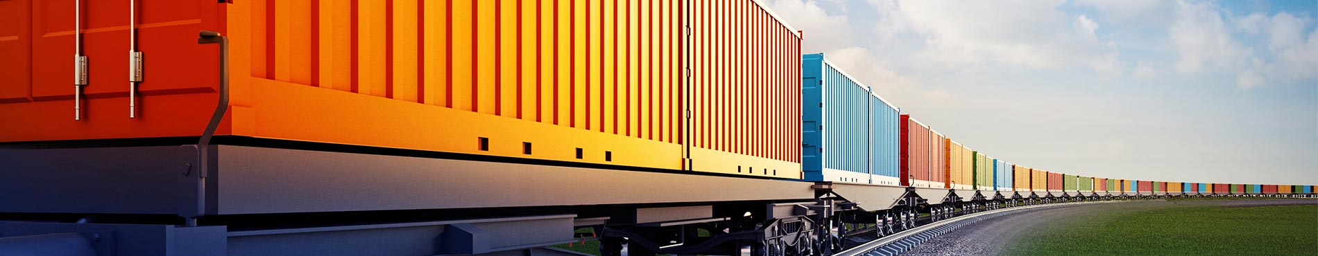 Güterzug mit Containern