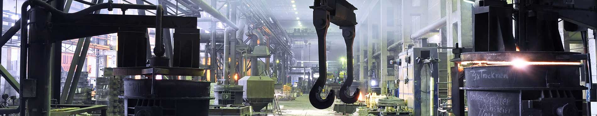 Produktionshalle einer Giesserei