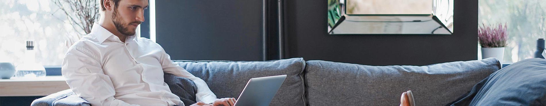 Angestellter im Home-Office