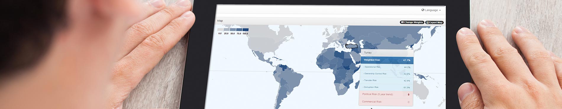 Politische Länder-Gefahren weltweit analysieren