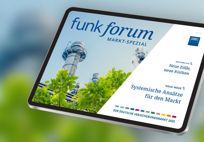 Tablet mit Markt Spezial, umgeben von frischem Grün, vermittelt Optimismus und Aktualität.